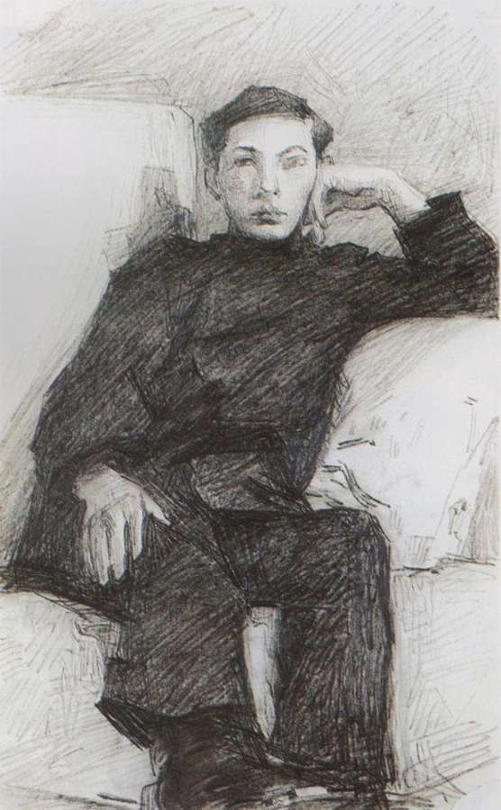 Портрет молодого человека. 1903-1904 - Врубель Михаил 
