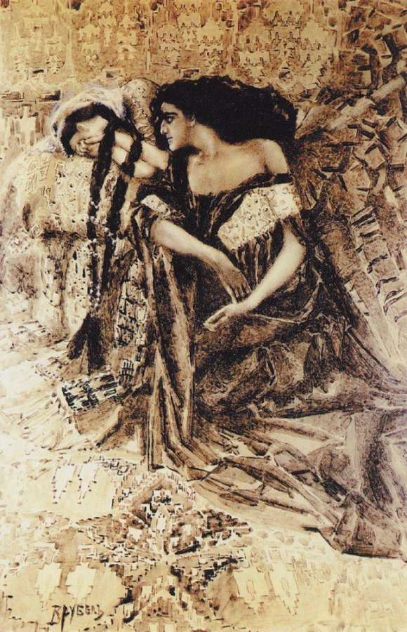 Тамара и Демон2. 1890-1891 - Врубель Михаил 