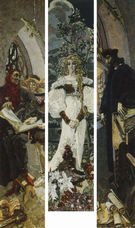 Фауст. Триптих. 1896 - Врубель Михаил 