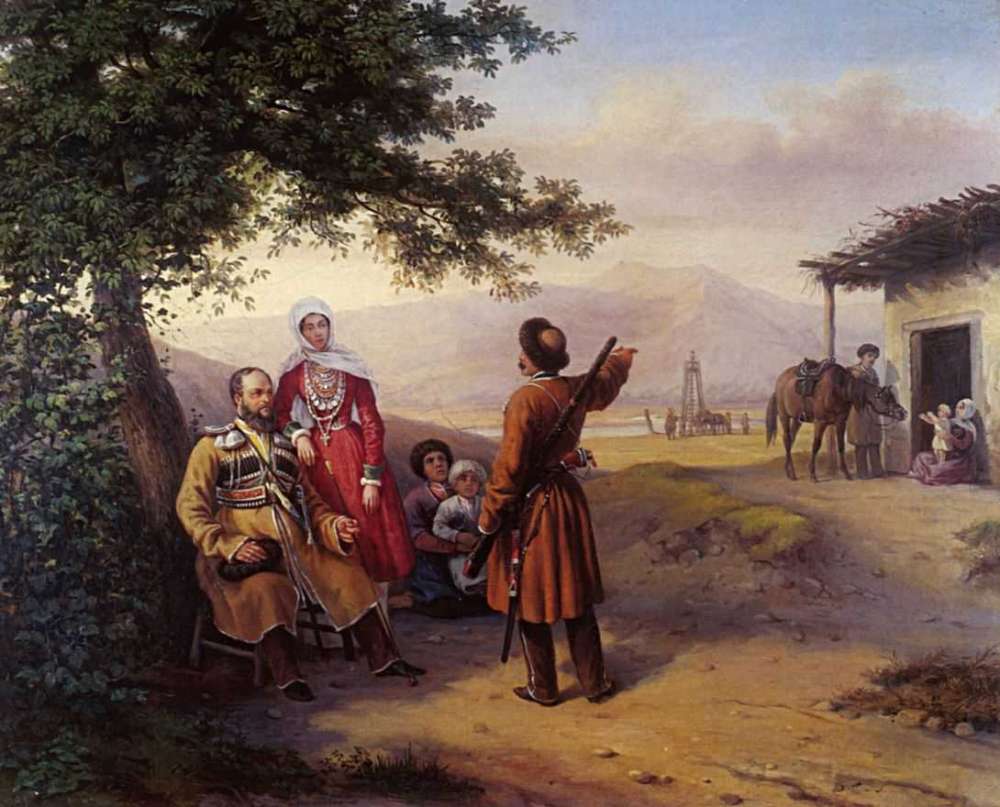 Портрет В.И. и В.А.Арнаутовых. 1840-е  - Гагарин Григорий Григорьевич
