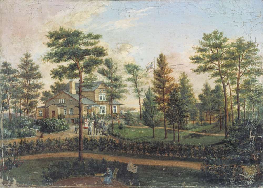 Дача в парке. 1852 - Галактионов Степан Филиппович
