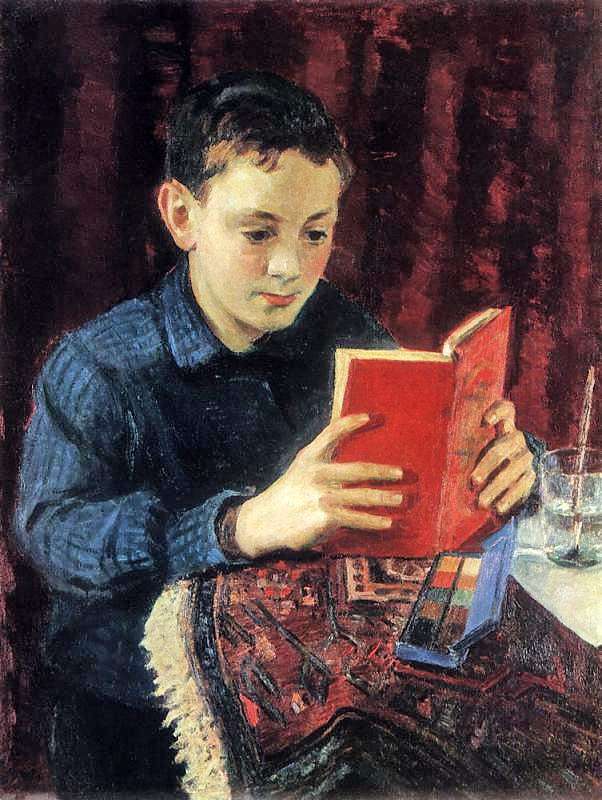 1935 Портрет М.И. Грабаря, сына художника. Х.,м. 81x65 ГТГ - Грабарь Игорь Эммануилович