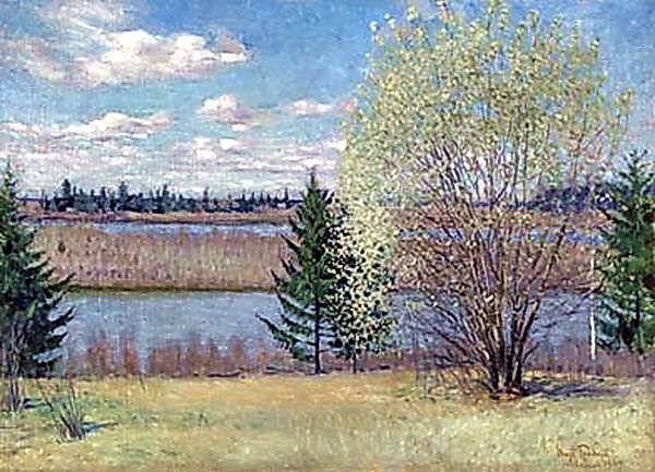 1939 Весенний пейзаж. Холст, масло, 66.0х91.0 - Грабарь Игорь Эммануилович