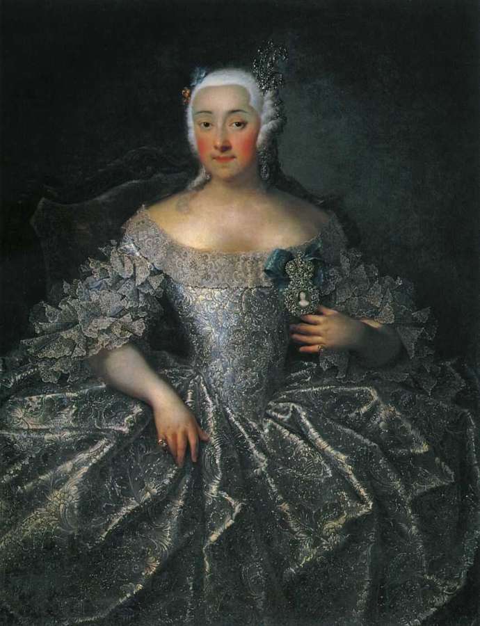 Портрет графини В.А.Шереметевой. 1746.  - Гроот Георг Кристофоp