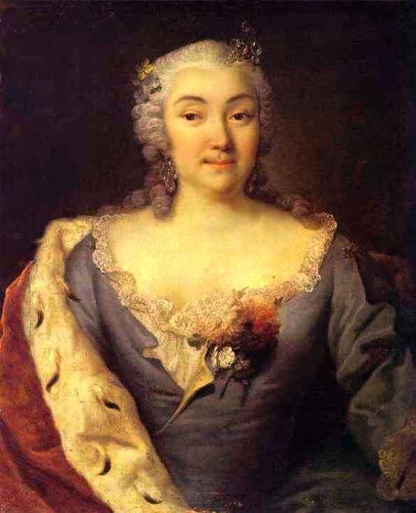 Портрет княгини Александры Куракиной. 1753г.  - Гроот Георг Кристофоp