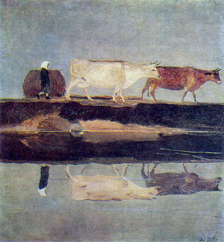 1929 Пейзаж. Х., м. 65x60,2 Курск - Дейнека Александр Александрович