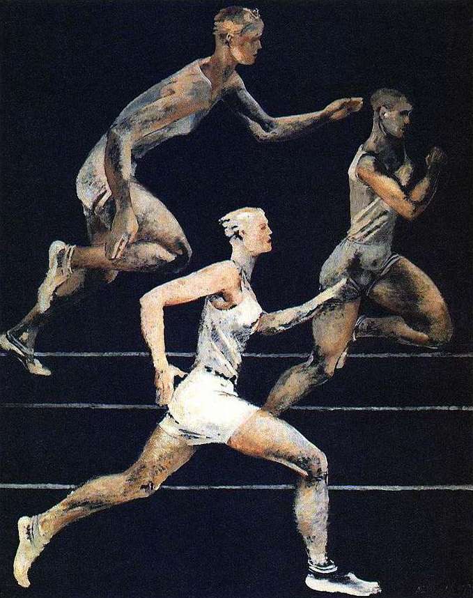 1930 The Race. 1930. Oil on canvas. 150x120. Gall. Internazionale d