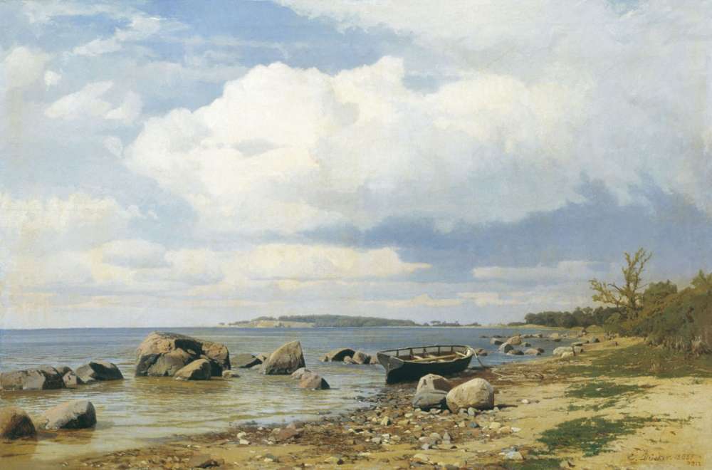 Морской берег (Остров Рюген). 1865 - Дюккер Евгений Эдуардович