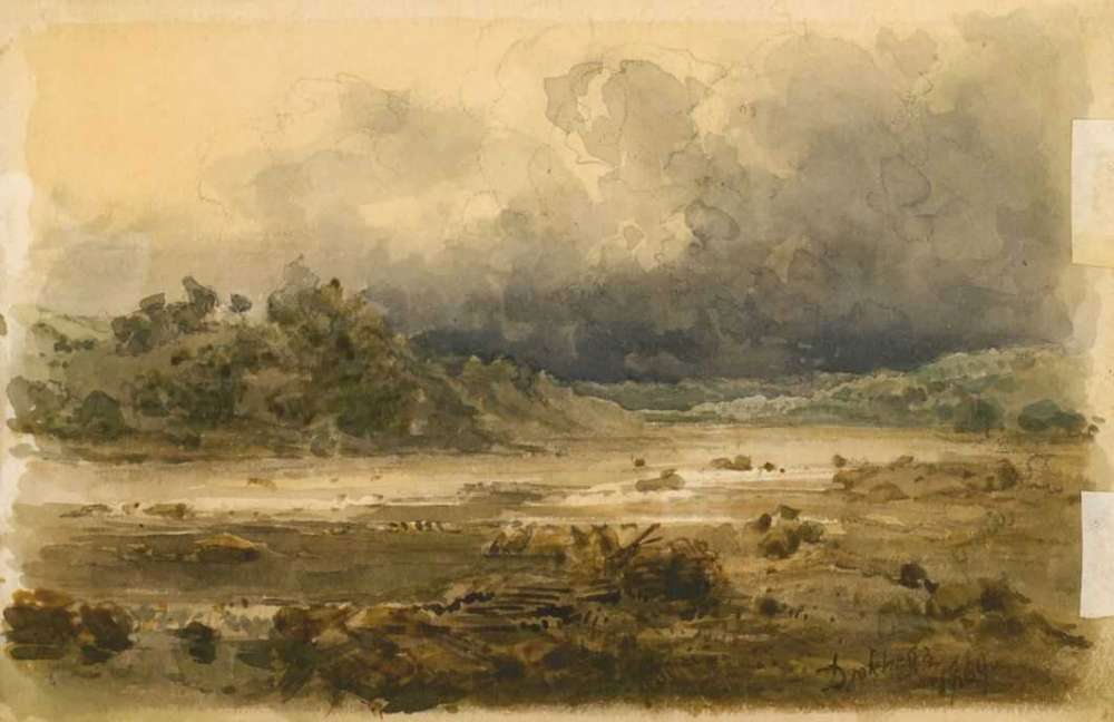 После дождя. 1869  - Дюккер Евгений Эдуардович