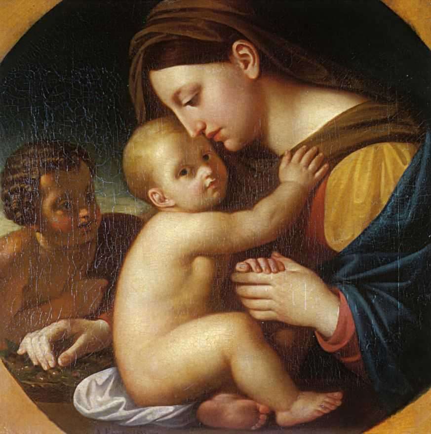 Мадонна с младенцем Христом и Иоанном Крестителем. 1833  - Егоров Алексей Егорович