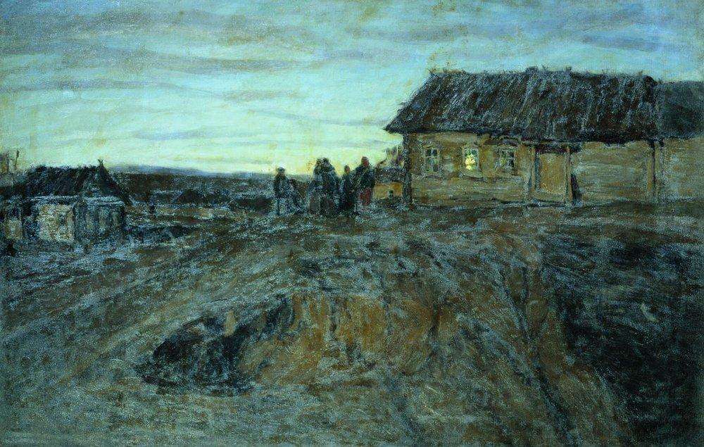 Деревня ночью. 1910-е - Жуковский Станислав Юлианович