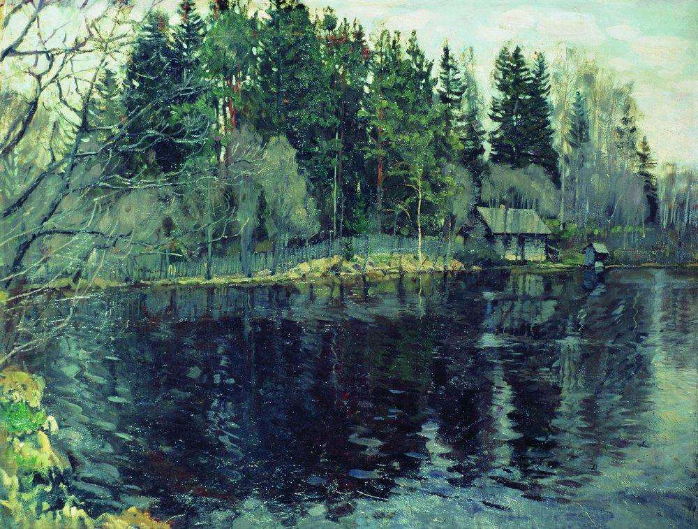 Лесное озеро. 1910 - Жуковский Станислав Юлианович