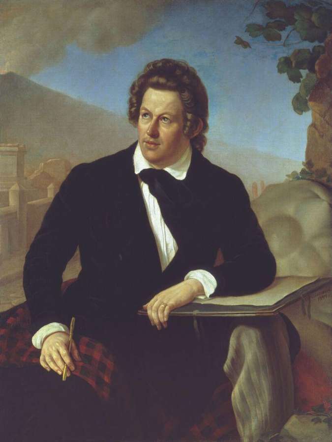 Портрет художника К.П.Брюллова. 1844 - Завьялов Федор Семенович