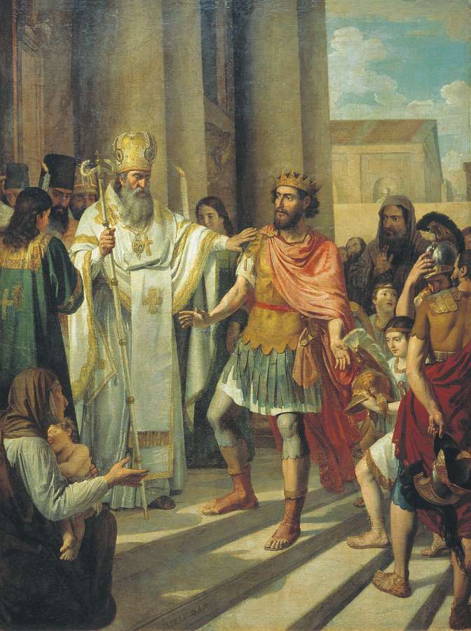 Крещение великого князя Владимира в Корсуни. 1829 - Иванов Андрей Иванович