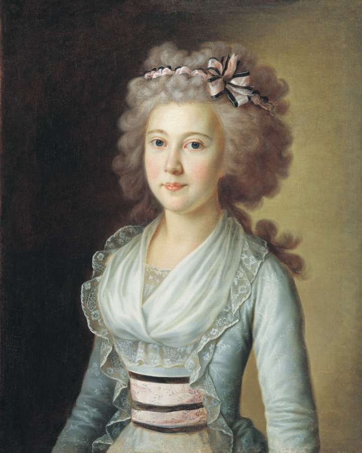 Портрет молодой дамы (Е.Н. Лихачевой). 1790 - Камеженков Ермолай Дементьевич