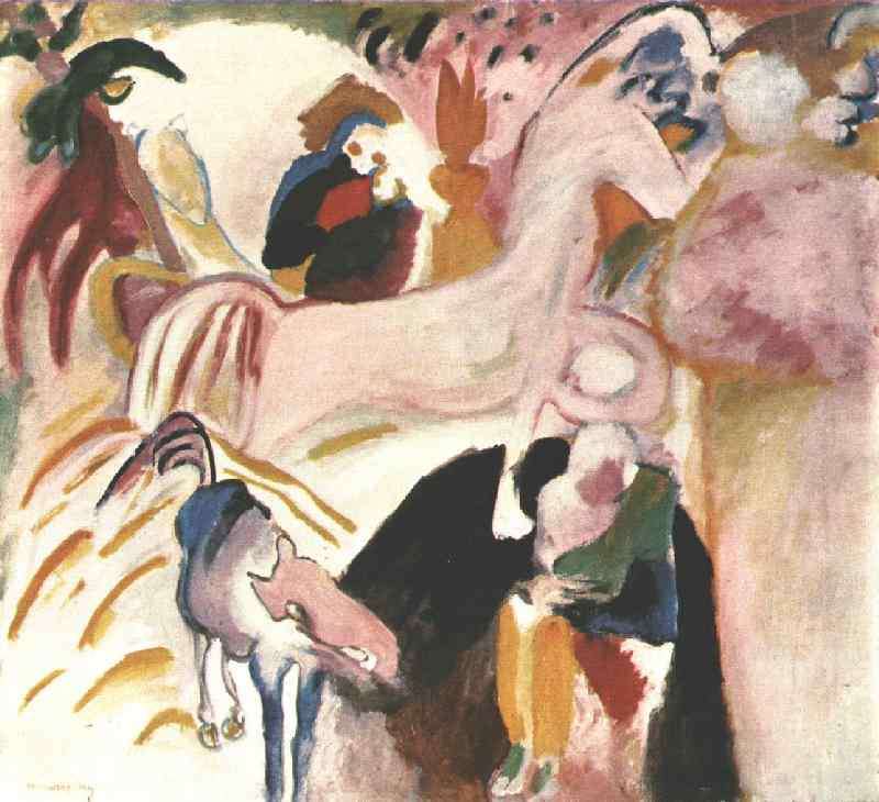 Kandinsky Horses, 1909, Gabriele Munter Foundation, Stadtisc -   