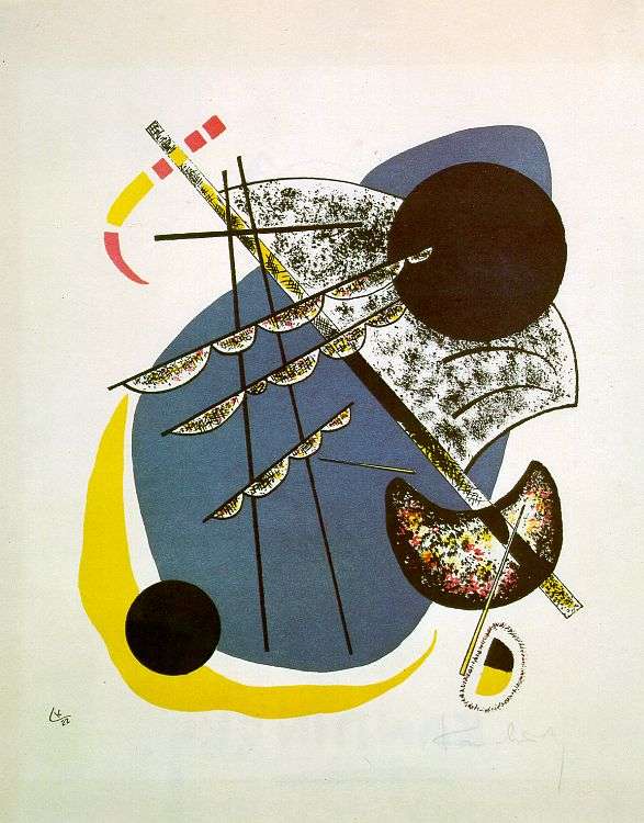 Kandinsky Small Worlds II, 1922, color lithograph, four ston -   