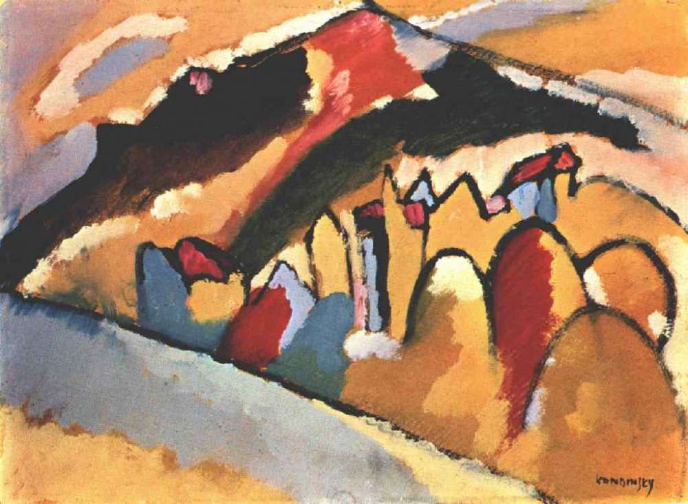 Kandinsky Study for Autumn, 1909, Gabriele Munter Foundatio -   