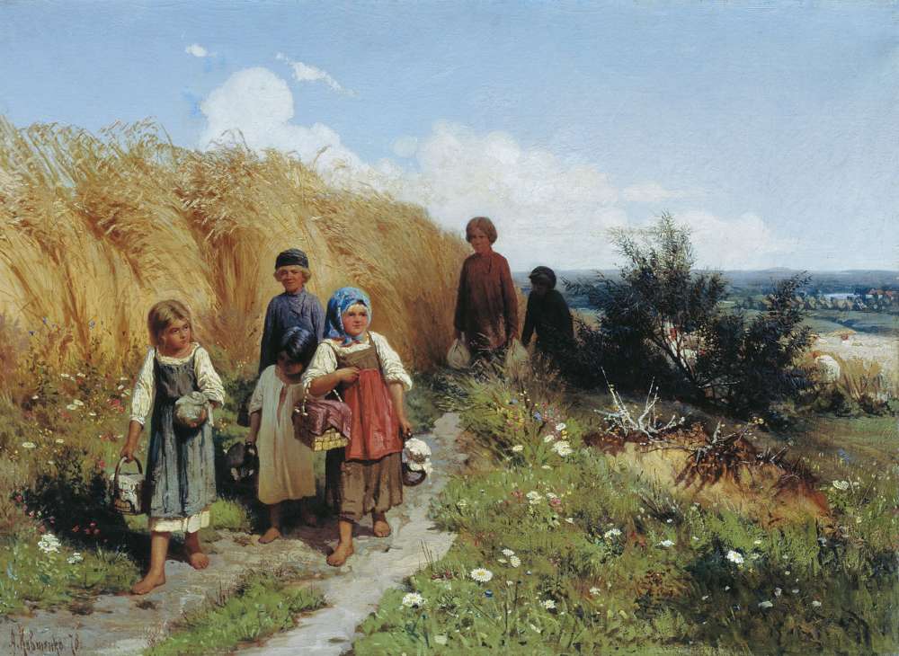 Жнитво. 1878. Холст, масло - Кившенко Алексей Данилович