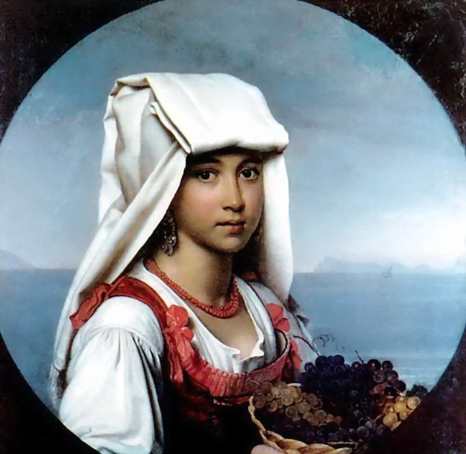 Неаполитанская девочка с плодами 1831 Х., м. Кишинев - Кипренский Орест Адамович