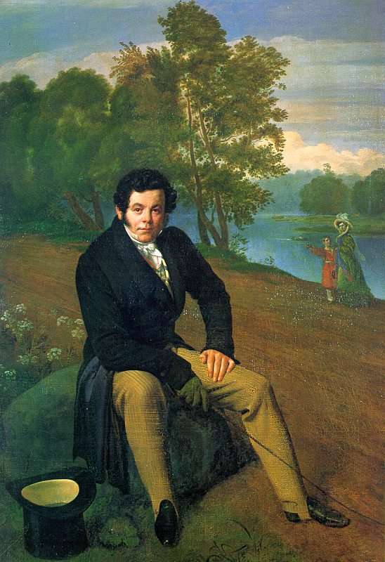 Портрет Карла Ивановича Альбрехта. 1827г.  - Кипренский Орест Адамович