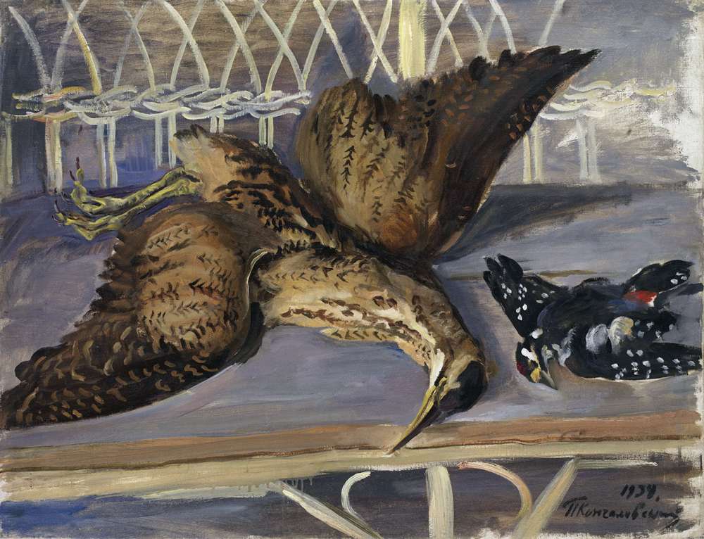 1934 Still Life with Bittern and Woodpecker,  -   