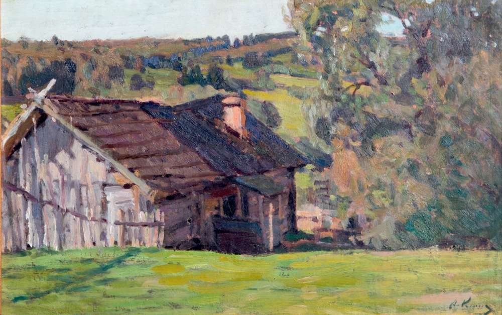 Летний пейзаж с домом, 1900г - Корин Алексей Михайлович
