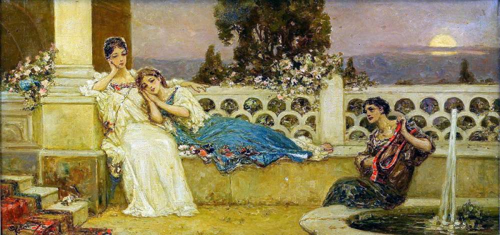 Eveneing at the Terrace, private collection -   