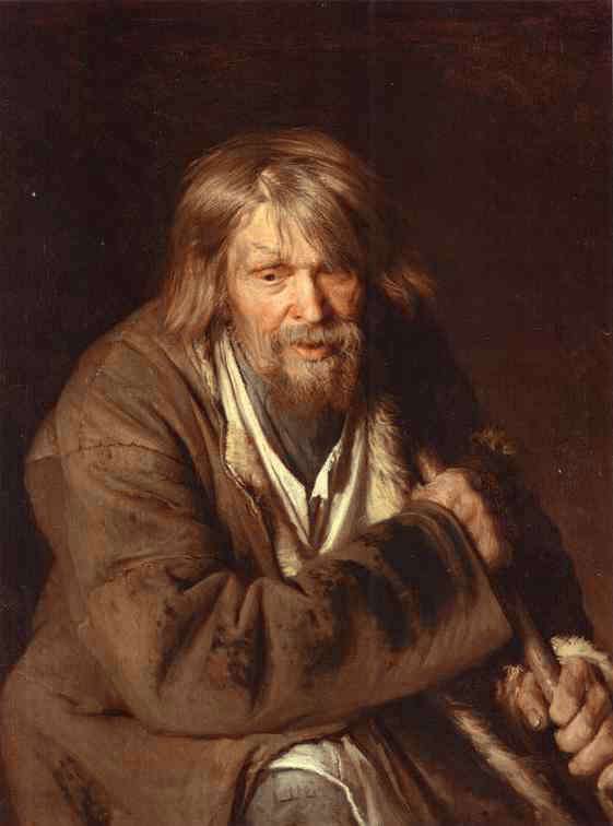 1872 Portrait of an Old Peasant (study) - Крамской Иван Николаевич