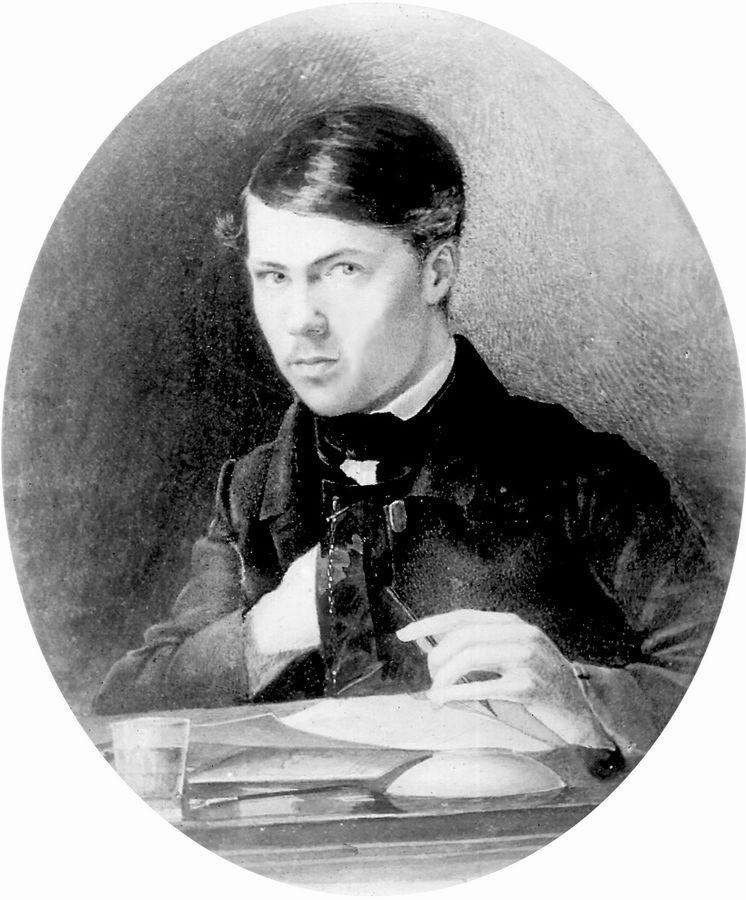 Автопортрет. 1853 - Крамской Иван Николаевич
