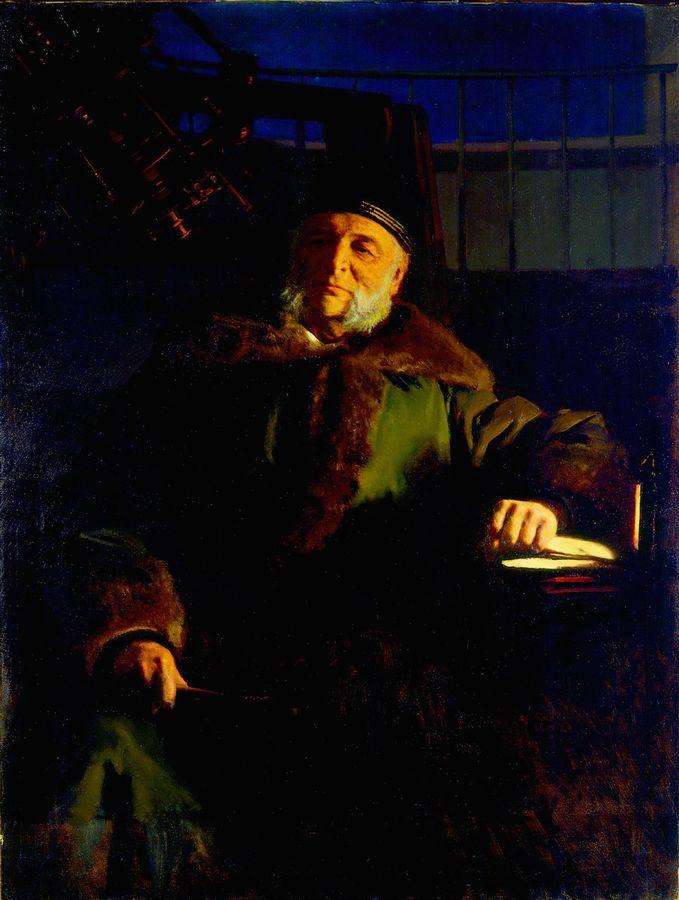 Портрет астронома Отто Васильевича Струве. 1886 - Крамской Иван Николаевич
