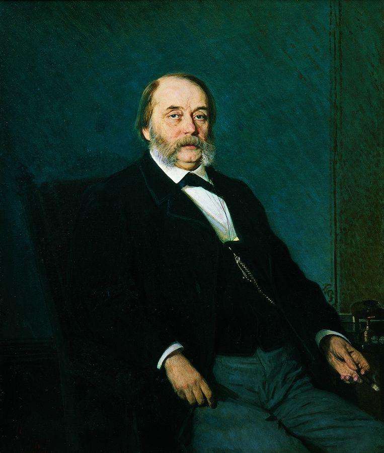 Портрет писателя Ивана Александровича Гончарова. 1874 - Крамской Иван Николаевич