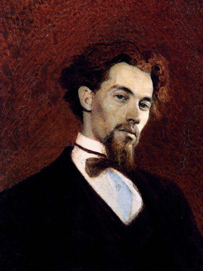 Портрет художника К.А.Савицкого. 1871 - Крамской Иван Николаевич