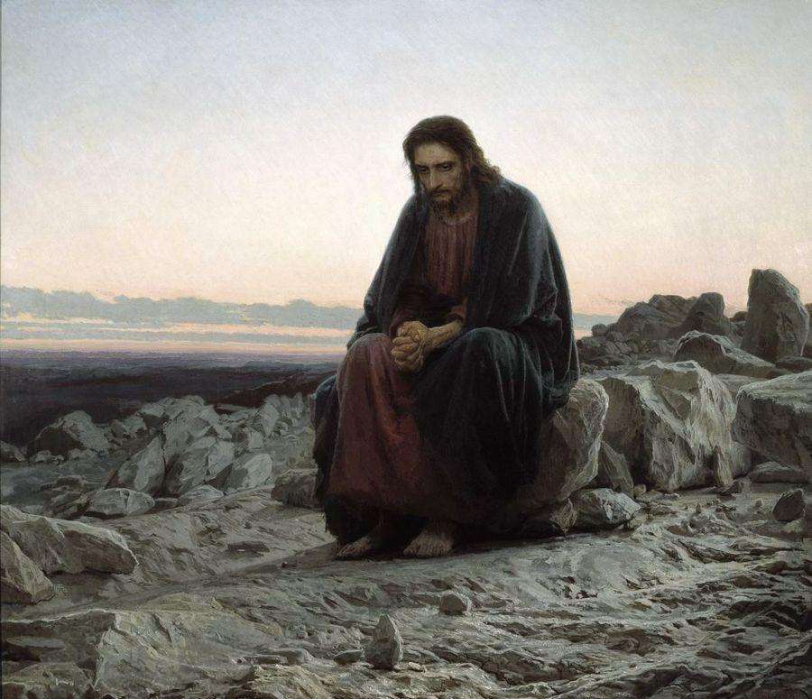 Христос в пустыне.180 x 210 см. 1872 - Крамской Иван Николаевич