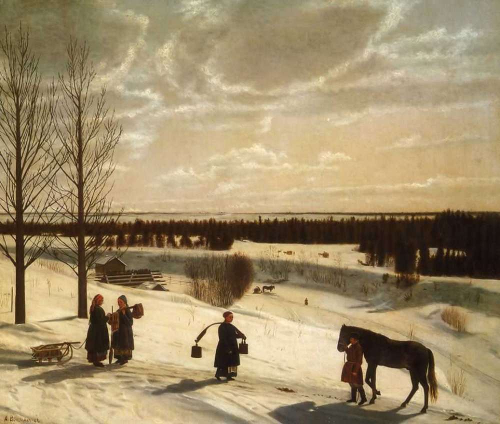 Зима. 1827 - Крылов Никифор Степанович