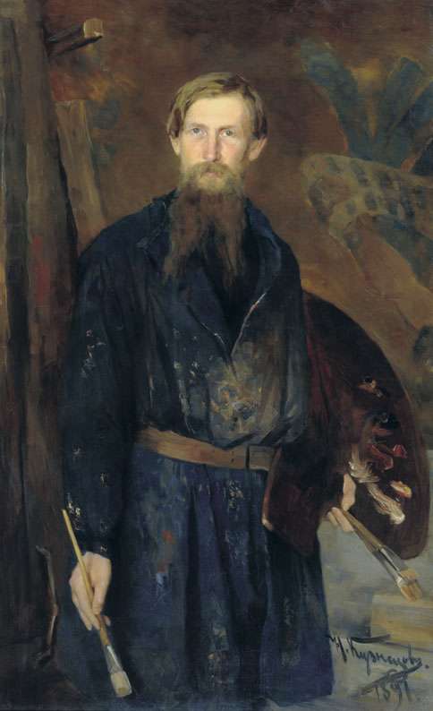 Портрет В.М. Васнецова. 1891 - Кузнецов Николай Дмитриевич