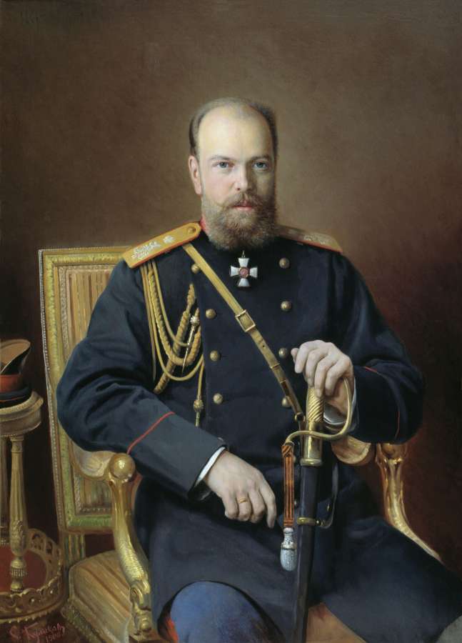 Портрет Александра III. Холст, масло - Куликов Иван Семенович