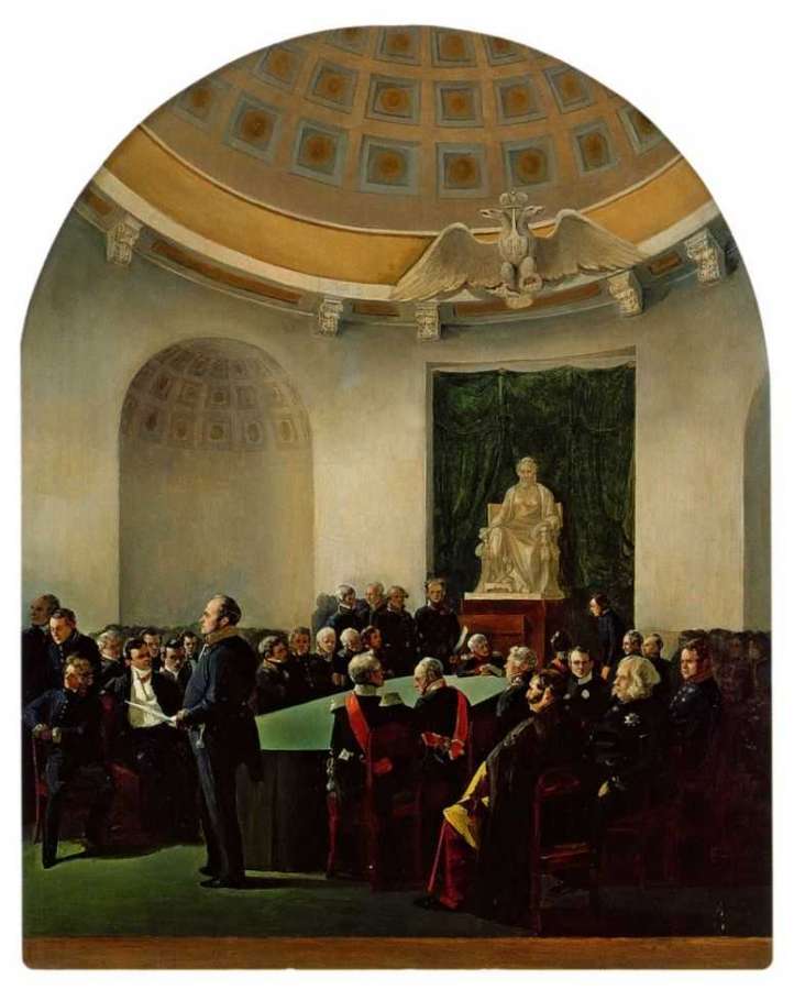 Торжественное собрание Академии художеств в 1839 году. 1840  - Ладюрнер (Ладурнер) Адольф Игнатьевич
