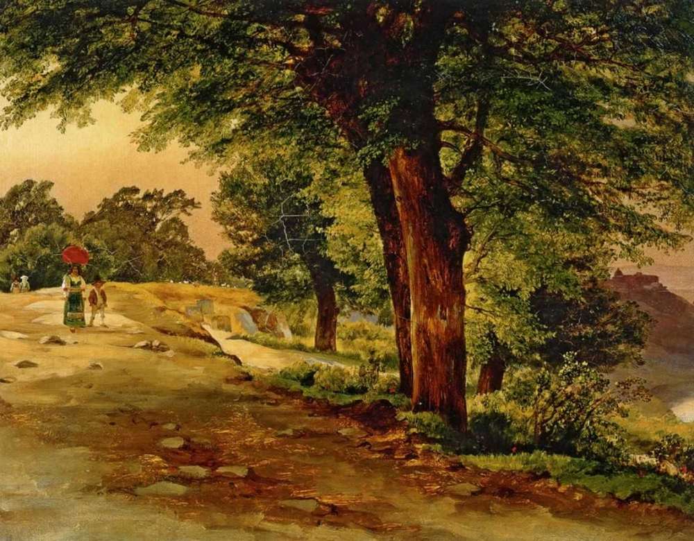 В парке Киджи. 1837 - Лебедев Михаил Иванович