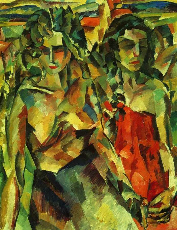 Две женщины. 1919  - Лентулов Аристарх Васильевич