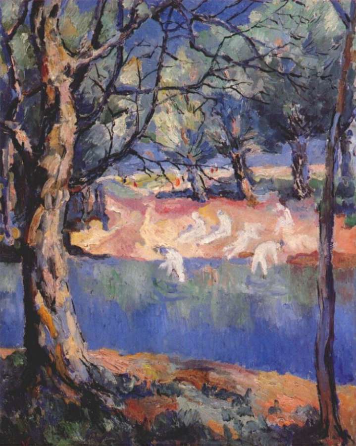malevich_river_in_the_forest_c1908-or-1928 -   