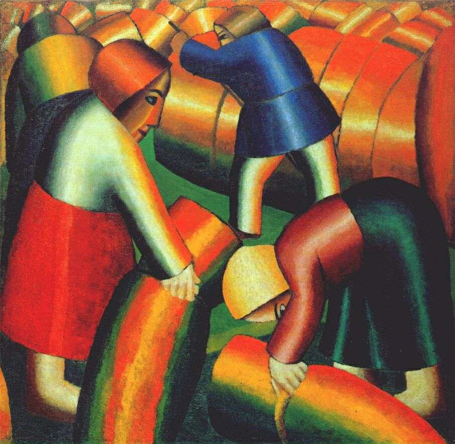 malevich_taking_in_the_rye_1912 -   
