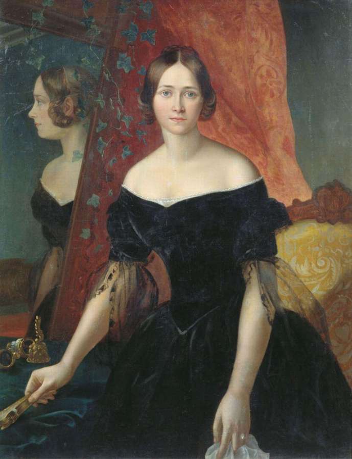 Женский портрет. 1841 - Мокрицкий Аполлон Николаевич
