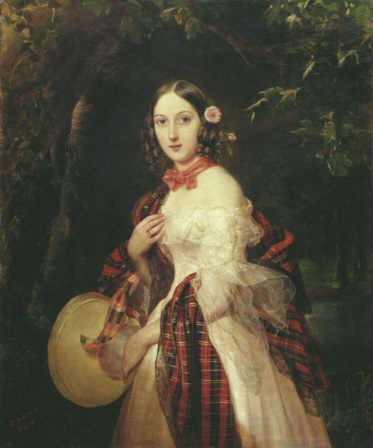 Портрет Марии Аркадьевны Бек. 1839  - Орлов Пимен Никитич
