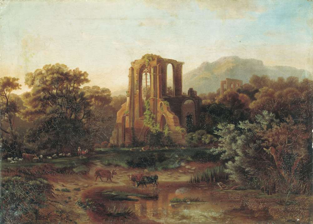 Итальянский пейзаж. 1800 - Петров Василий Петрович