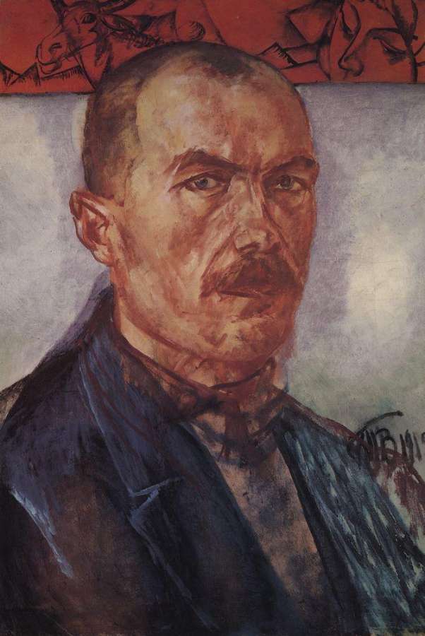 Автопортрет. 1912 - Петров-Водкин Кузьма Сергеевич