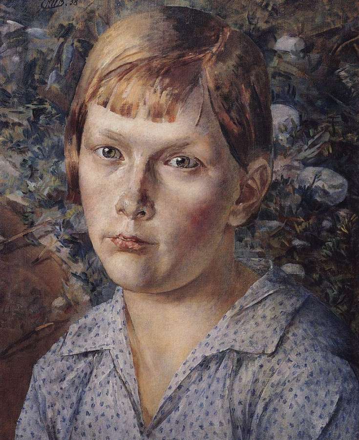 Девочка в лесу. 1938 - Петров-Водкин Кузьма Сергеевич