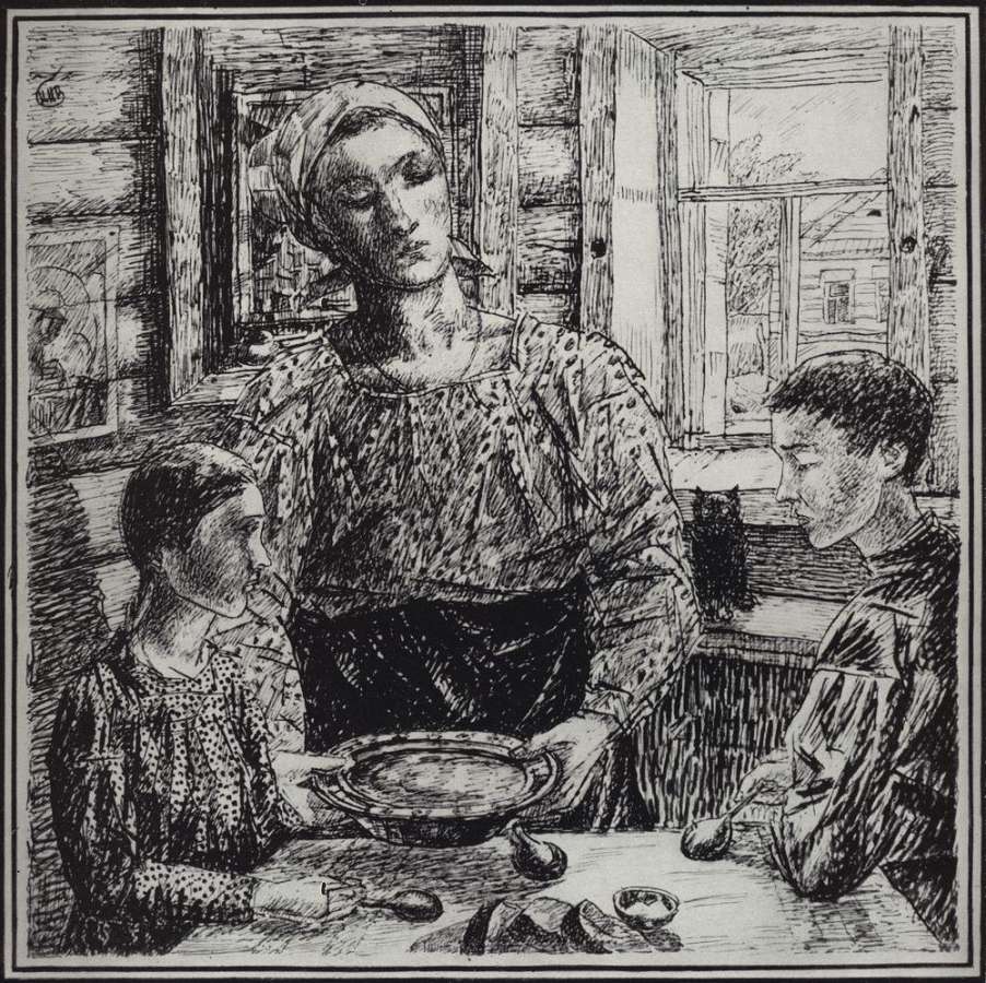 Мать. 1919 - Петров-Водкин Кузьма Сергеевич
