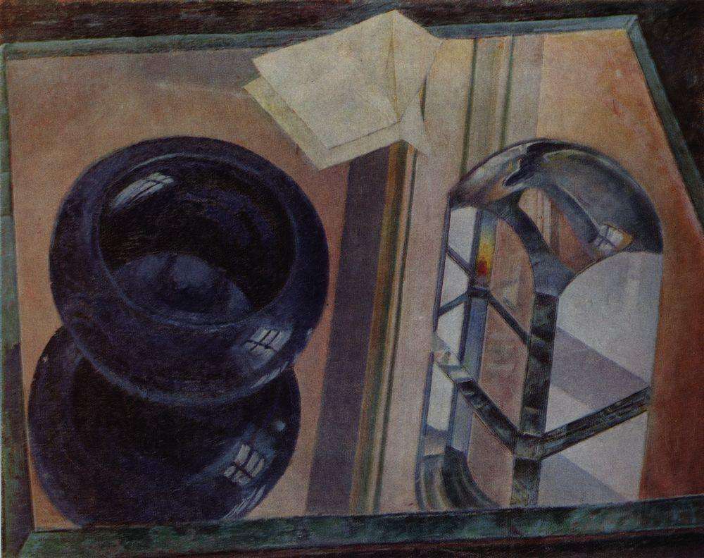 Натюрморт с пепельницей. 1920 - Петров-Водкин Кузьма Сергеевич