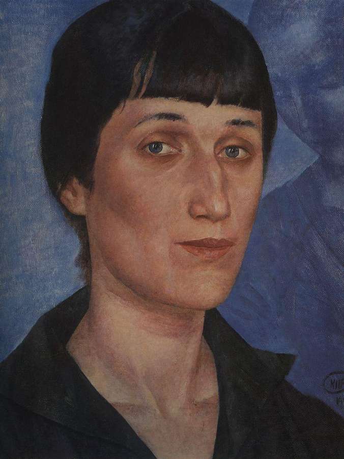 Портрет А.А.Ахматовой. 1922 - Петров-Водкин Кузьма Сергеевич